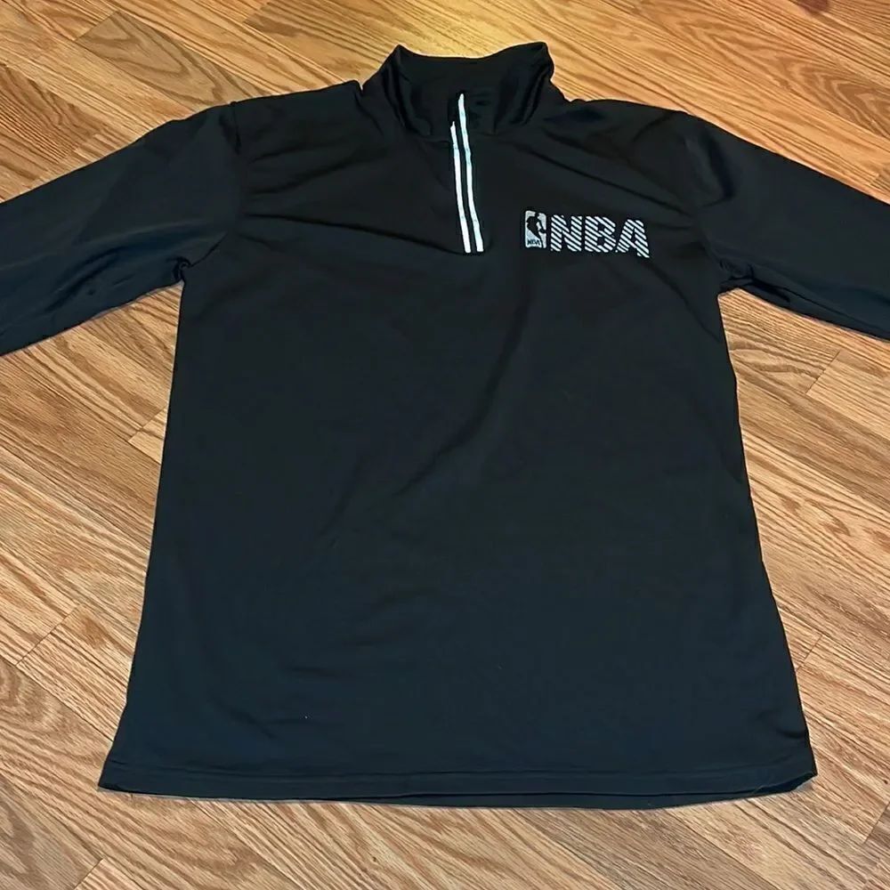 NBA 1/4 Zip Jacket, black, Small - Picture 2 of 9